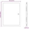 Prieigos skydas Balta 43 x 33 x 3 cm Plienas
