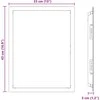 Prieigos skydas Balta 43 x 33 x 3 cm Plienas