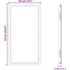 Prieigos skydas Balta 63 x 33 x 3 cm Plienas