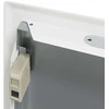 Prieigos skydas Balta 33 x 23 x 3 cm Plienas