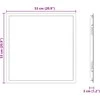 Prieigos skydas Balta 53 x 53 x 3 cm Plienas