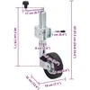 priekabos lizdas su 60 mm cinkuoto plieno spaustuku