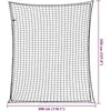 Priekabos tinklas su elastine virve, juodas, 3,5x3m, PP