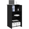 Priėmimo stalas Juoda 55x50x103,5 cm apdirbta mediena