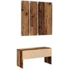 prieškambario baldų komplektas Old Wood Engineered Wood