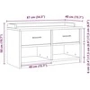 Prieškambario suoliukas SANDNES 87x40x50 pušies masyvo