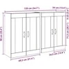 Prikabinama spinta 2 pcs Senas medis 69,5 x 34 x 90 cm