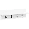 Prikabinamas paltas Sieninis Balta 60 x 10,5 x 18 cm