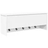Prikabinamas paltas Sieninis Balta 80 x 20 x 30 cm