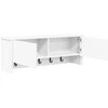 Prikabinamas paltas Sieninis Balta 80 x 20 x 30 cm