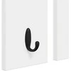 Prikabinamas paltas Sieninis Balta 85 x 10 x 45 cm