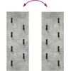 Prikabinamas paltas su saugykla Betono pilka 30 x 1,5 x 80 cm