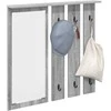 Prikabinamas paltas Pilka sonoma ąžuolo 84 x 10 x 80 cm
