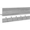 Prikabinamas paltas su lentyna Pilkas Sonoma 90 x 15 x 36 cm