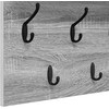 Prikabinamas paltas su lentyna Pilkas Sonoma 100 x 40 x 12 cm