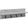 Prikabinamas paltas Sieninis Pilkas Sonoma 60 x 10,5 x 18 cm