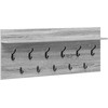 Prikabinamas paltas su lentyna Pilkas Sonoma 100 x 40 x 12 cm