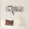 Prikabinamas paltas Sieninis Betono pilka 60 x 10,5 x 18 cm