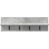 Prikabinamas paltas Sieninis Betono pilka 60 x 10,5 x 18 cm