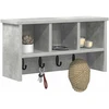 Prikabinamas paltas Sieninis Betono pilka 50 x 16 x 26 cm