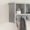 Prikabinamas paltas Sieninis Betono pilka 50 x 16 x 26 cm