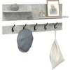 Prikabinamas paltas Sieninis Betono pilka 90 x 15 x 36 cm