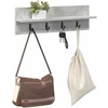 Prikabinamas paltas Sieninis Betono pilka 60 x 10,5 x 18 cm
