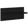 Prikabinamas paltas Sieninis Juodas ąžuolas 40 x 10,5 x 18 cm
