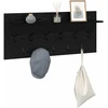 Prikabinamas paltas Sieninis Juodas ąžuolas 100 x 40 x 12 cm