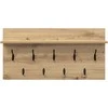 Prikabinamas paltas Sieninis Amatininkų ąžuolas 80 x 40 x 12 cm