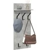 Prikabinamas paltas Sieninis Betono pilka 40 x 10 x 90 cm