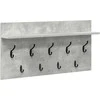 Prikabinamas paltas su lentyna Betono pilka 80 x 40 x 12 cm