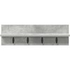 Prikabinamas paltas su saugykla Betono pilka 60 x 10,5 x 18 cm