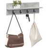 Prikabinamas paltas su saugykla Betono pilka 60 x 10,5 x 18 cm