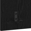 Prikabinamas paltas su lentyna Juodas ąžuolas 40 x 10 x 90 cm