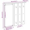 Prikabinamas paltas Sieninis Sena mediena 84 x 10 x 80 cm