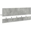 Prikabinamas paltas su lentyna Betono pilka 90 x 15 x 36 cm