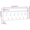 Prikabinamas paltas Sieninis Senas medis 100 x 40 x 12 cm