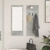 Prikabinamas paltas su lentyna Betono pilka 70 x 10 x 90 cm