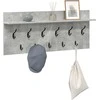 Prikabinamas paltas su lentyna Betono pilka 100 x 40 x 12 cm