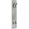 Prikabinamas paltas Sieninis Betono pilka 20 x 1,5 x 100 cm