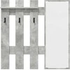 Prikabinamas paltas su saugykla Betono pilka 100 x 10 x 100 cm