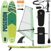 Pripučiamas SUP lenta su burės POSEIDON 330 x 76 x 15 cm Žalia