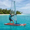 Pripučiamas SUP lenta su burės SCYLLA 330 x 76 x 15 cm Mėlyna