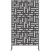 Privatumo žaliuzės 100 x 50 x 180 cm Plienas Juoda