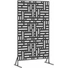 Privatumo žaliuzės 100 x 50 x 180 cm Plienas Juoda