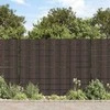 Privatumo suteikiančios pertvaros, 4vnt., rudos, 35x0,19m, PVC