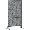 Privatumo žaliuzės 100 x 50 x 180 cm Plienas Antracito