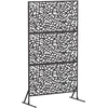 Privatumo žaliuzės 100 x 50 x 180 cm Plienas Juoda