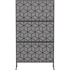 Privatumo žaliuzės 100 x 50 x 180 cm Plienas Juoda